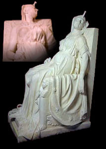 La Muerte de Cleopatra por la escultora  Edmonia Lewis  (S.XIX)