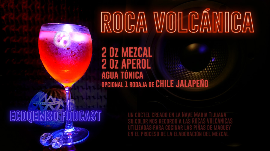 ROCA VOLCÁNICA Cocktail cóctel